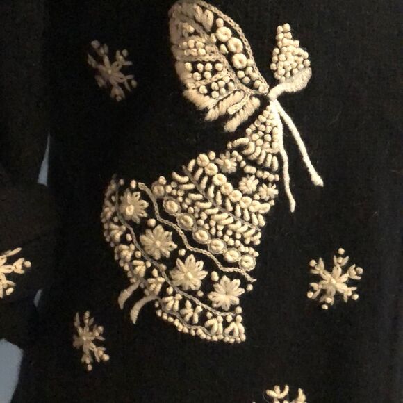 Talbots Petite Angoria Hair Zip Sweater - Picture 2 of 6